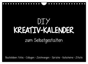 Bastelkalender: DIY Kreativ-Kalender -schwarz- (Wandkalender 2024 DIN A4 quer), CALVENDO Monatskalender von Speer,  Michael
