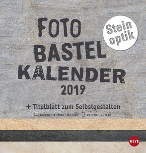 Bastelkalender Natur Steinoptik – Kalender 2019 von Heye