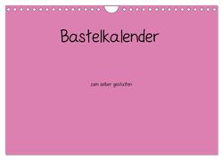 Bastelkalender – Pink (Wandkalender 2024 DIN A4 quer), CALVENDO Monatskalender von Tobias,  Nina