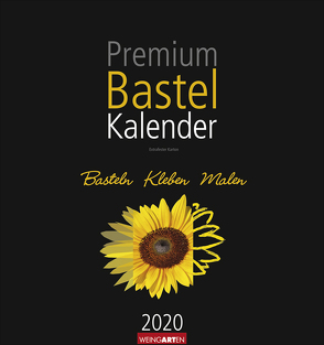 Bastelkalender schwarz 32 x 34 cm Kalender 2020 von Weingarten