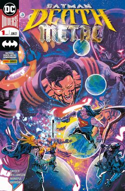 Batman: Death Metal Sonderband von Barrows,  Eddy, Gedeon,  Juan, Kruhm,  Ralph, Manapul,  Francis, Rossmo,  Riley, Snyder,  Scott, Tomasi,  Peter J., Tynion IV,  James, Williamson,  Joshua