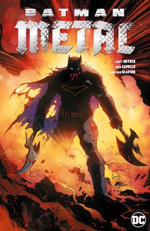 Batman Metal Sammelband von Capullo,  Greg, Jimenez,  Jorge, Kruhm,  Ralph, Kubert,  Andy, Lee,  Jim, Mahnke,  Doug, Morrison,  Grant, Porter,  Howard, Romita Jr.,  John, Snyder,  Scott, Tynion IV,  James, Williamson,  Joshua