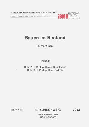 Bauen im Bestand von Budelmann,  Harald, Falkner,  Horst