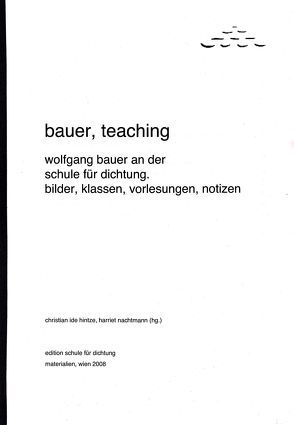 bauer, teaching von Hintze,  Christian I, Nachtmann,  Harriet