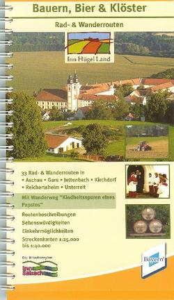 Bauern, Bier & Klöster Rad-& Wanderrouten, mit Wanderweg „Kindheitsspuren eines Papstes“ InnHügelLand