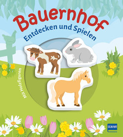 Bauernhof (Pappbilderbuch + 3 Holzfiguren) von Fries,  Claudia