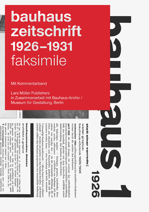 bauhaus zeitschrift 1926 – 1931 von Bär,  Astrid, Bauhaus-Archiv/Museum für Gestaltung, Müller,  Lars