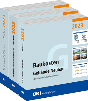 Baukosten Gebäude + Bauelemente + Positionen Neubau 2023