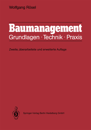 Baumanagement von Rösel,  Wolfgang