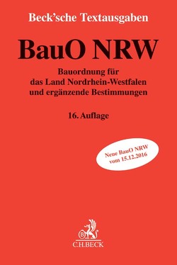 Bauordnung für das Land Nordrhein-Westfalen von Rehborn,  Helmut