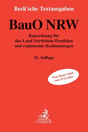 Bauordnung für das Land Nordrhein-Westfalen von Rehborn,  Helmut