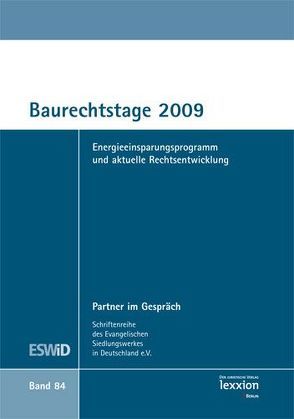 Baurechtstage 2009 von ESWiD