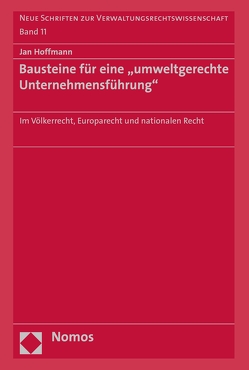 Bausteine für eine „umweltgerechte Unternehmensführung“ von Hoffmann,  Jan