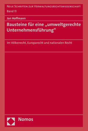 Bausteine für eine „umweltgerechte Unternehmensführung“ von Hoffmann,  Jan