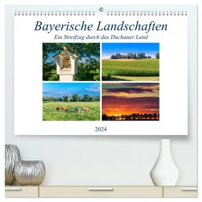 Bayerische Landschaften – Ein Streifzug durch das Dachauer Land (hochwertiger Premium Wandkalender 2024 DIN A2 quer), Kunstdruck in Hochglanz von Klust / www.foto-jk.de,  Jürgen