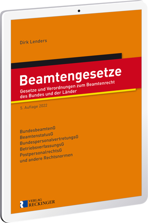 Beamtengesetze – Digital von Lenders,  Dirk