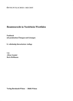 Beamtenrecht in Nordrhein-Westfalen von Gunkel,  Alfons, Hoffmann,  Boris