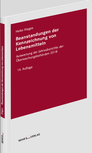 Beanstandungen der Kennzeichnung von Lebensmitteln von Klages,  Heiko