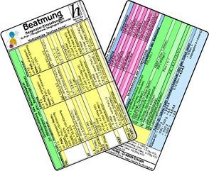 Beatmung – Respirator-Einstellungen für Früh- / Neugeborene, Säuglinge & Kleinkinder – Medizinische Taschen-Karte von Hawelka Verlag