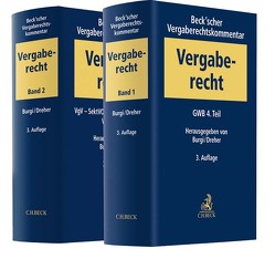 Beck’scher Vergaberechtskommentar von Burgi,  Martin, Dreher,  Meinrad