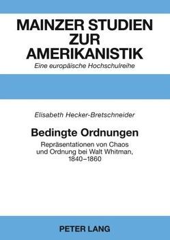 Bedingte Ordnungen von Hecker-Bretschneider,  Elisabeth