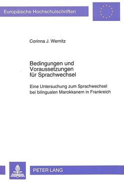 Bedingungen und Voraussetzungen für Sprachwechsel von Wernitz,  Corinna