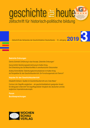 Bedrohte Ordnungen von Bundesverband der Geschichtslehrer Deutschlands und Landesverbände