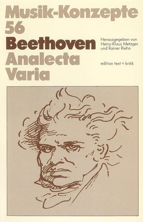 Beethoven von Metzger,  Heinz-Klaus, Riehn,  Rainer