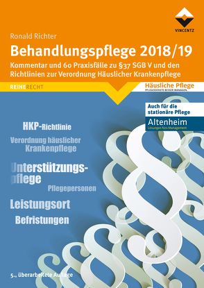 Behandlungspflege 2018/19 von Richter,  Ronald