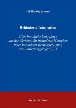 Behinderte Integration von Janssen,  Ulf H