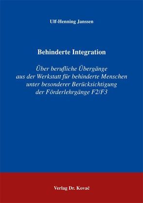 Behinderte Integration von Janssen,  Ulf H