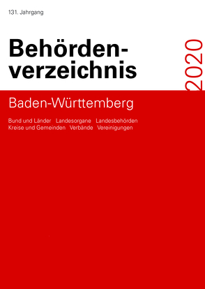 Behördenverzeichnis Baden-Württemberg 2020