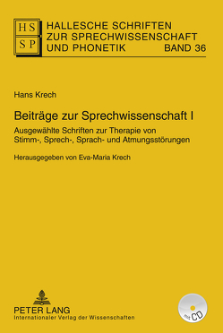 Beiträge zur Sprechwissenschaft I von Krech,  Eva-Maria