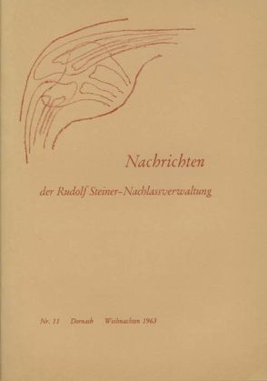 Beiträge zur Rudolf Steiner Gesamtausgabe, Heft 11 von Rudolf Steiner Nachlassverwaltung