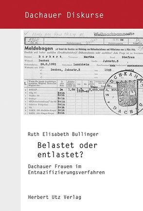 Belastet oder entlastet? von Bullinger,  Ruth Elisabeth