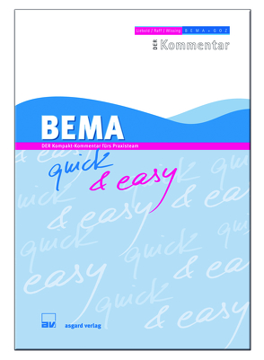 BEMA quick & easy von Raff,  Alexander, Raff,  Horst, Wissing,  Karl-Heinz, Wissing,  Peter