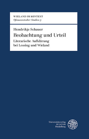 Beobachtung und Urteil von Schauer,  Hendrikje