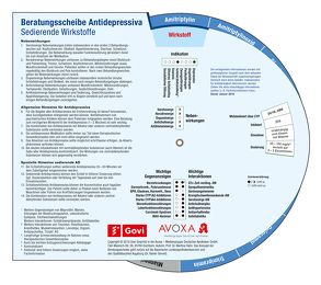 Beratungsscheibe Antidepressiva von Hahn,  Martina