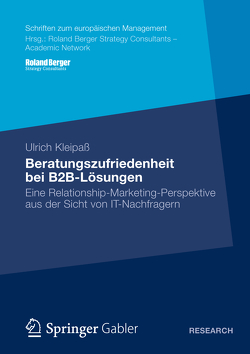 Beratungszufriedenheit bei B2B-Lösungen von Kleipaß,  Ulrich