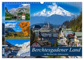 Berchtesgadener Land im Wechsel der Jahreszeiten (Wandkalender 2024 DIN A3 quer), CALVENDO Monatskalender von Wilczek,  Dieter