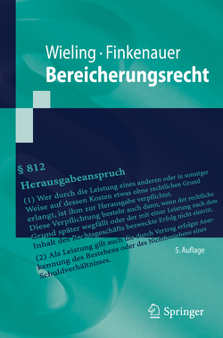 Bereicherungsrecht von Finkenauer,  Thomas, Wieling,  Hans Josef