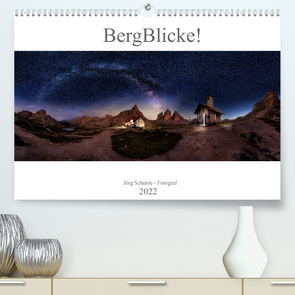 BergBlicke! (Premium, hochwertiger DIN A2 Wandkalender 2022, Kunstdruck in Hochglanz) von Schmöe,  Jörg