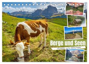 Berge und Seen, mit Zitaten – nur für Dich by VogtArt (Tischkalender 2024 DIN A5 quer), CALVENDO Monatskalender von VogtArt,  VogtArt