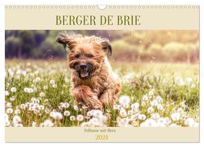 Berger de Brie – Fellnase mit Herz (Wandkalender 2024 DIN A3 quer), CALVENDO Monatskalender von Teßen,  Sonja