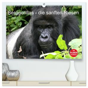 Berggorillas – die sanften Riesen (hochwertiger Premium Wandkalender 2024 DIN A2 quer), Kunstdruck in Hochglanz von Herzog,  Michael