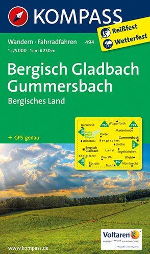 KOMPASS Wanderkarte Bergisch-Gladbach – Gummersbach – Bergisches Land von KOMPASS-Karten GmbH