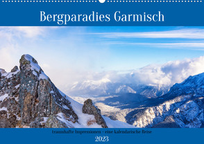 Bergparadies Garmisch – traumhafte Impressionen (Wandkalender 2023 DIN A2 quer) von Rosier (Videografic),  Thomas