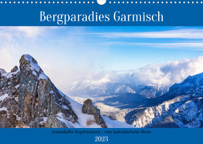 Bergparadies Garmisch – traumhafte Impressionen (Wandkalender 2023 DIN A3 quer) von Rosier (Videografic),  Thomas