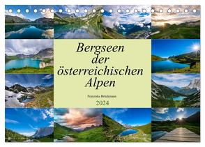 Bergseen der österreichischen Alpen (Tischkalender 2024 DIN A5 quer), CALVENDO Monatskalender von Brückmann,  Franziska