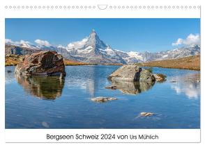 Bergseen Schweiz von Urs Mühlich (Wandkalender 2024 DIN A3 quer), CALVENDO Monatskalender von Mühlich,  Urs